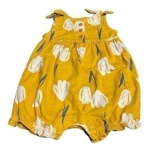 Carters Tulip Flower Romper Shortie 3 months